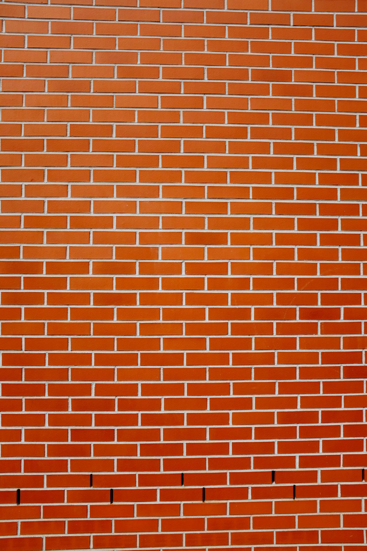 Vertical shot of a brick wall